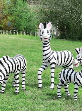 仿真动物户玻璃钢025卡通雕塑摆件花园院林园装庭外饰摆设