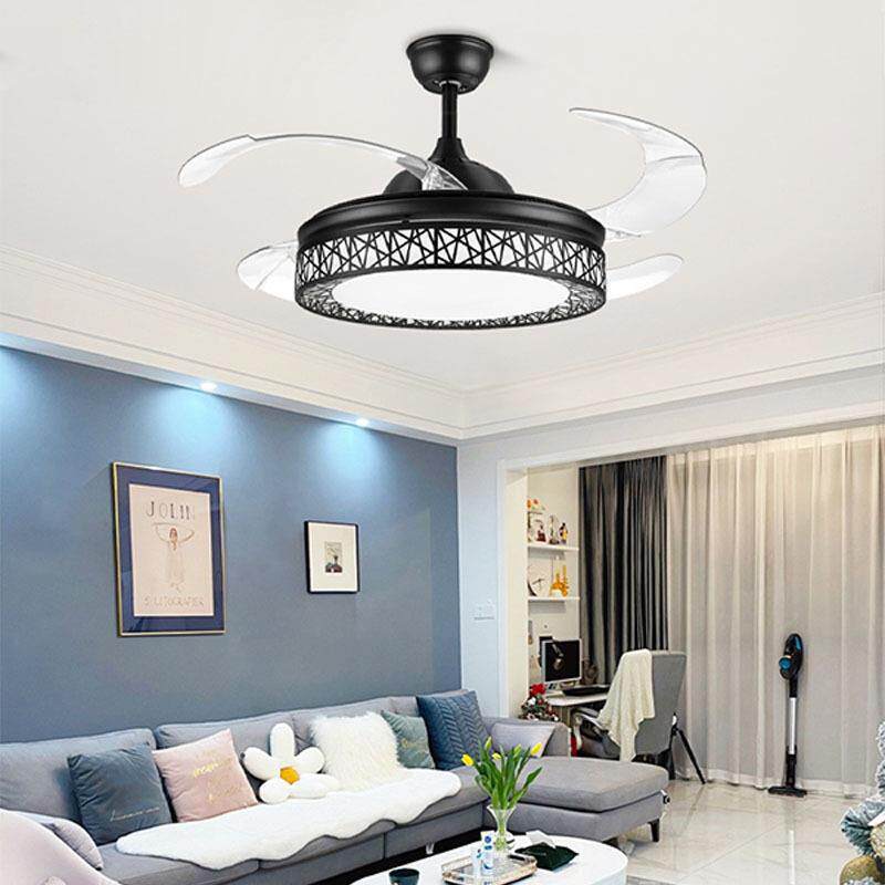 形风扇灯约42寸遥隐控款客扇厅餐厅吊扇102灯家用一体静音现代简