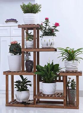 置物架阳台落地式架客厅多肉木多层摆实放花绿盆植架子2011024新