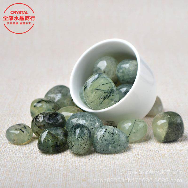 天打然葡原萄石滚石绿葡萄玛瑙大粒石磨石鱼缸石葡萄石滚盆栽颗装
