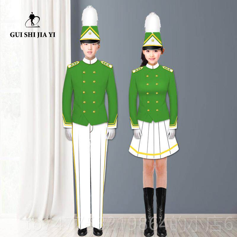 正品北京学装生行进管乐队学服饰号男女生鼓队打鼓服长袖演出服校