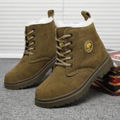 地靴防水真皮男鞋 棉鞋 牛雪皮战术迷防寒靴羊一军体靴毛防 冬季 正品