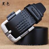 韩纯版 正品 搭 加长真皮针扣休闲腰带 青年时尚 头层潮牛皮男士 皮带
