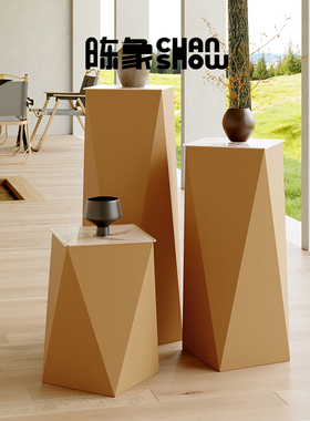 陈象展示柜货架柜置物摆件商用陈列橱窗装饰台四象六象展台瓦楞纸