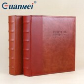 复古高档皮质面相册本插页式 7寸200张家庭儿童情侣影集可写字留言