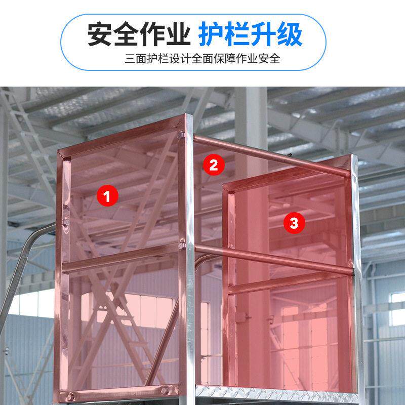 不锈超钢可移动登货车带轮库取货上货平台梯仓理货市架MAGA-102式