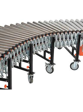 多带滚筒送伸缩线UFL随意弯楔载重量转大滚筒输送线传机