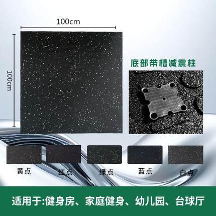 1米健身地垫橡胶运地室内BND板力量区动器械减震垫健身房滑防防震