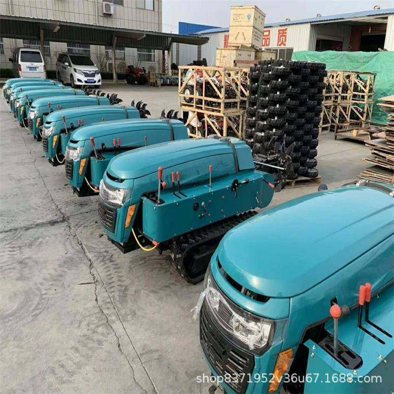 3履5马力带果园一开沟施肥机多功能田ULM园理体机微型履带管式开