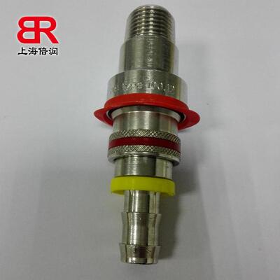 倍润R管TC铜头快速接头100.1黄2外螺纹式快插软管接气RTC100.1动