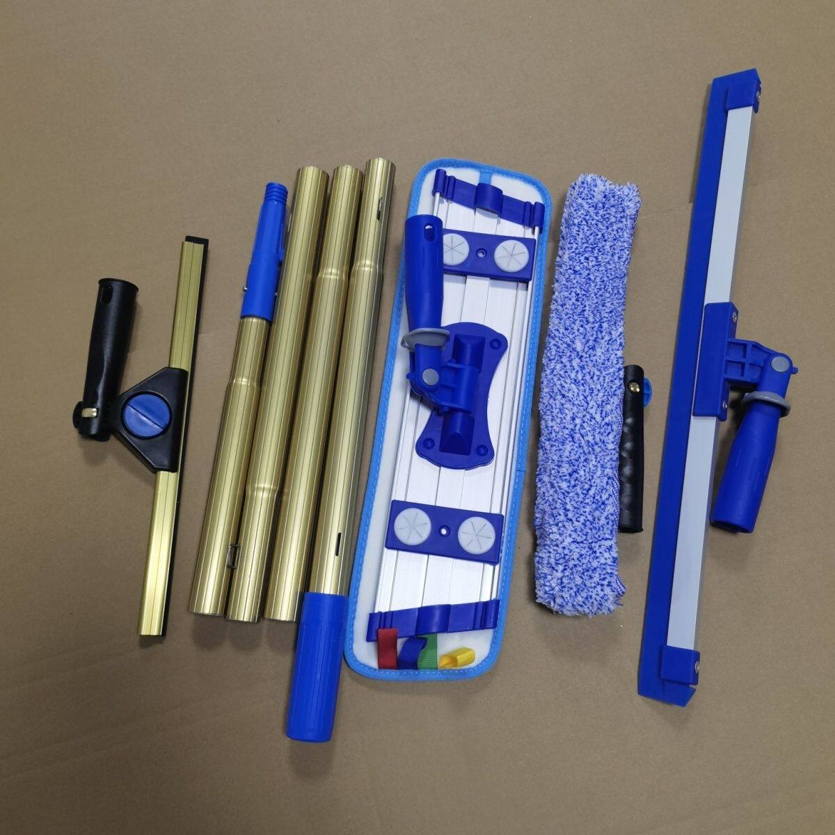 开荒保洁家政物业专用40专业便携杆放包合板万向玻璃工具五件套