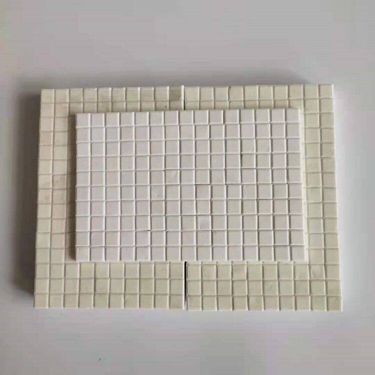 耐磨陶瓷片马赛克陶瓷衬片氧化铝管道内衬耐磨阻燃氧化铝陶瓷衬板