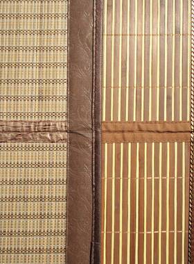 HT-LC0058.0+凉席套件1折叠席0凉花凉印席藤席厂家供应小席额