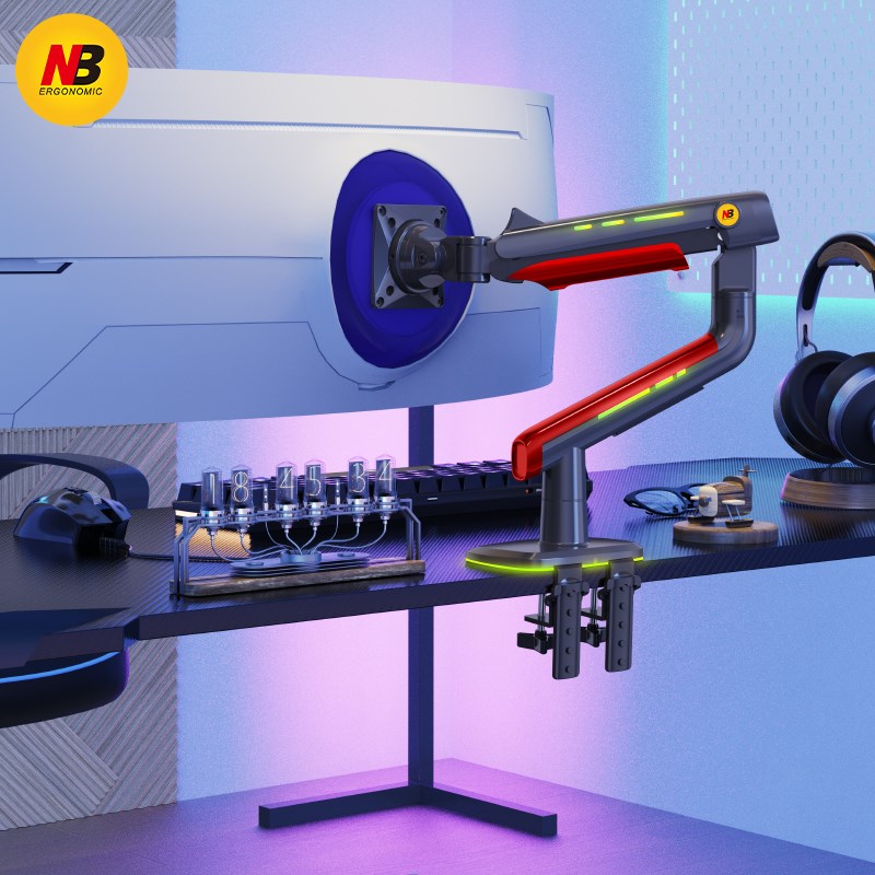 RGB电竞显示器支架机械臂  带鱼屏32/34/40/43悬空增高架NBL50