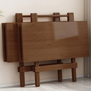 折叠桌子家用餐桌2025新款便携式小方桌吃饭桌小户型四方简易饭桌