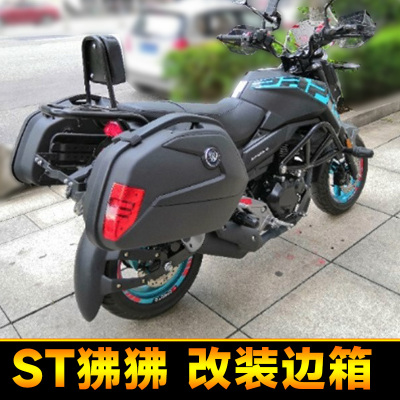 适用春风摩托车ST狒狒边箱125-3A后货架尾箱尾架通用改装三箱快拆