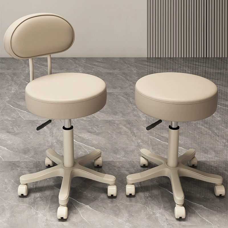 美容院凳子吧台椅滑轮升降旋转圆凳美发美甲化妆梳妆凳吧凳高脚凳