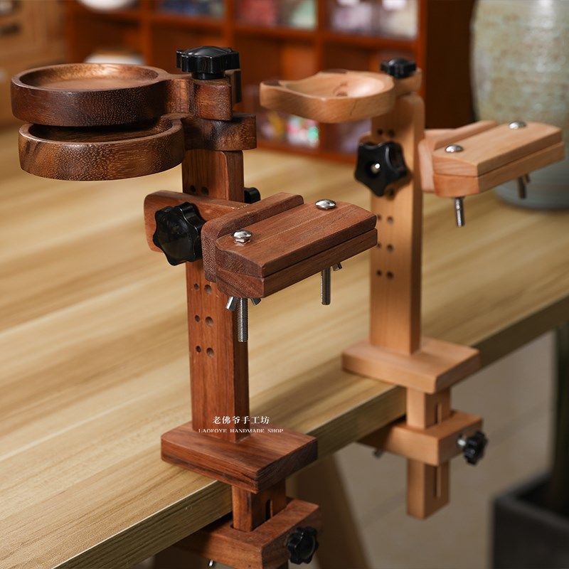 北美红斑木 桌面绣夹绣圈 法式刺绣工具DIY刺绣绣绷 实木绣架便携