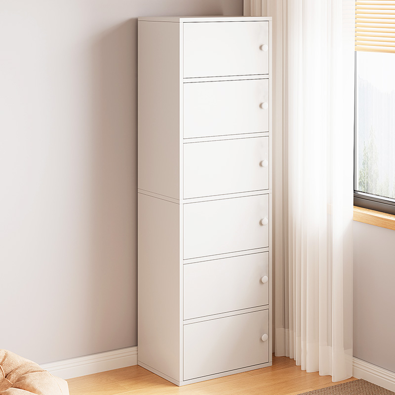 柜子收纳柜高立柜客厅靠墙家用阳台杂物柜落地窄五斗柜收纳置物柜