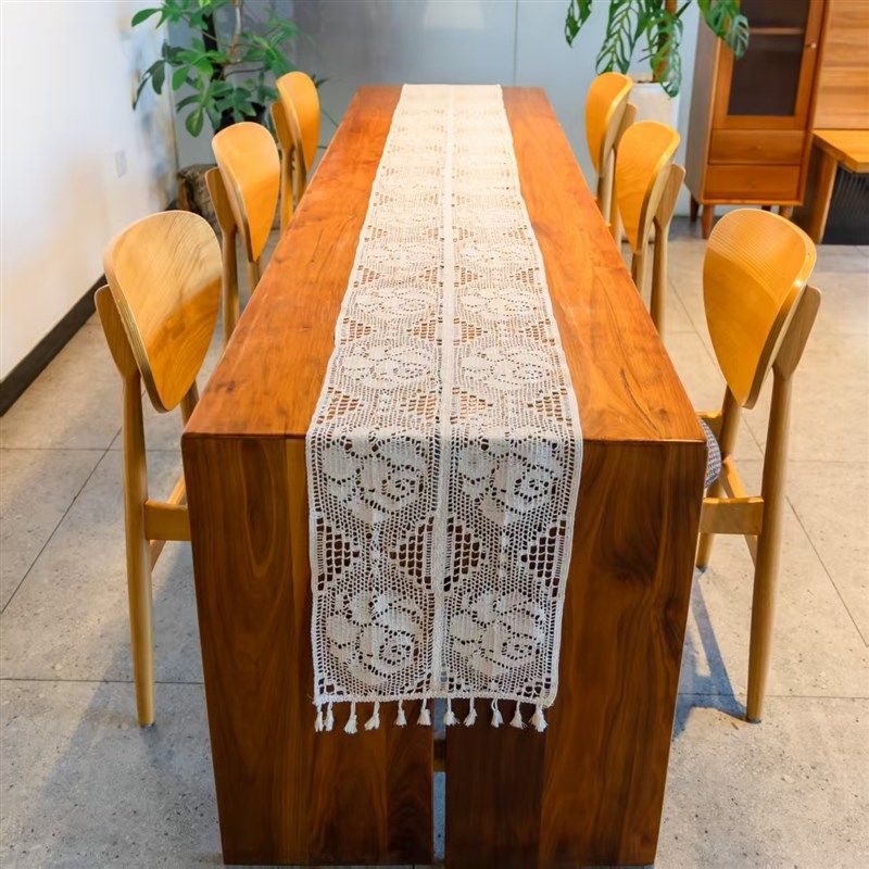 覆古镂空编织长条桌布餐桌茶几电视柜斗柜餐柜柜桌旗装饰盖巾,居家布艺,桌布,淘宝优惠券,粉丝福利购,淘宝优惠卷