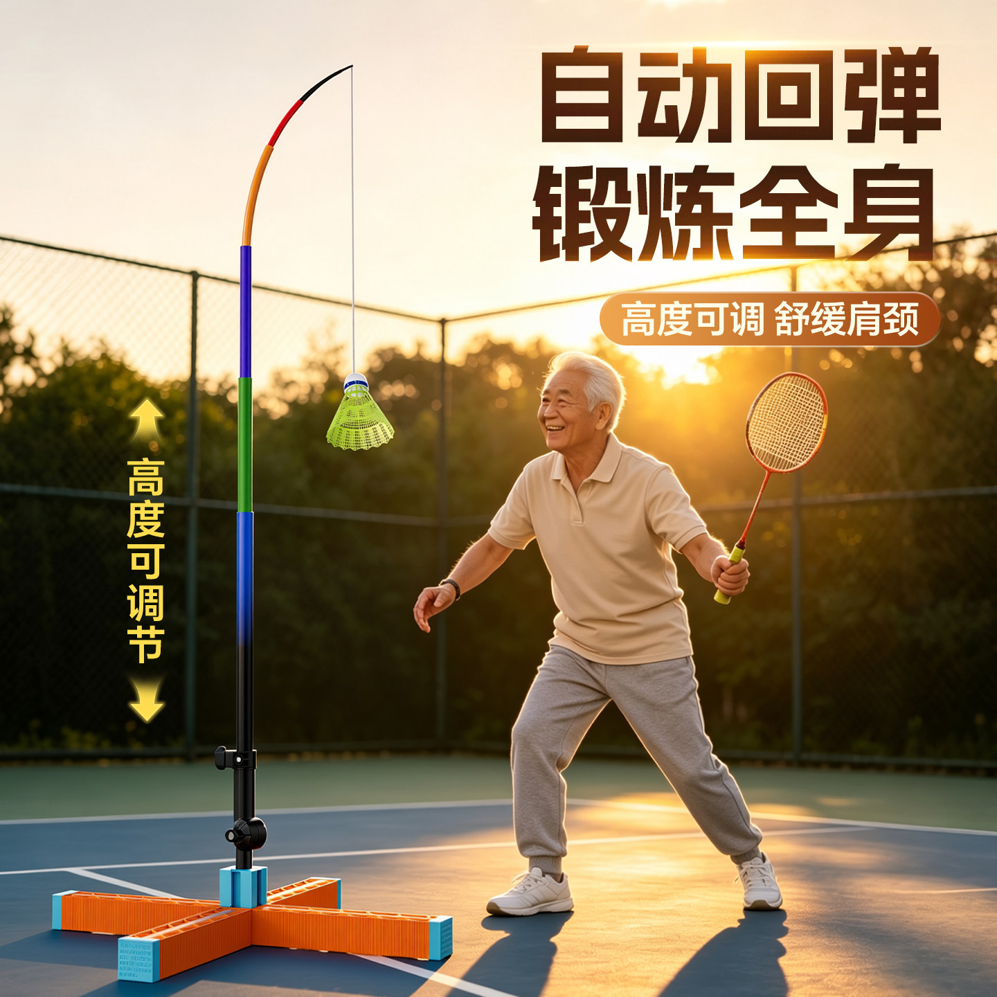 2026爆款新品丨户外羽毛球训练器