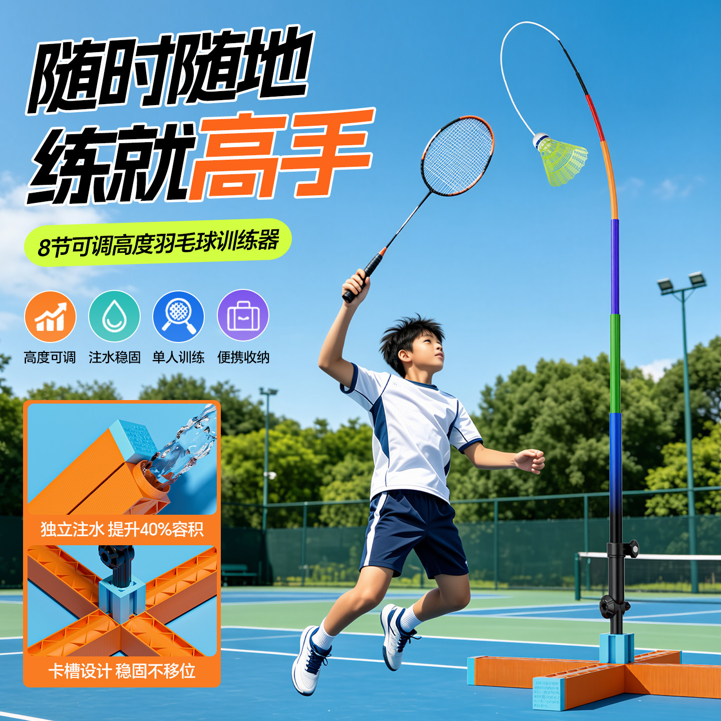 2026全新升级丨羽毛球单人训练器