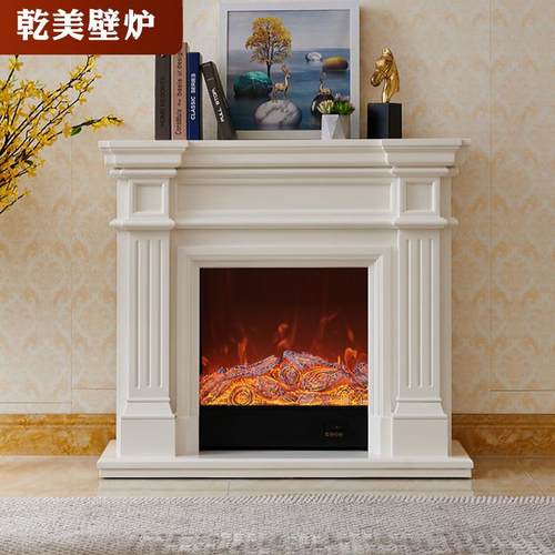 1/1./15米简约法式壁炉装饰柜美式2家用别墅客.厅仿真火焰电166取