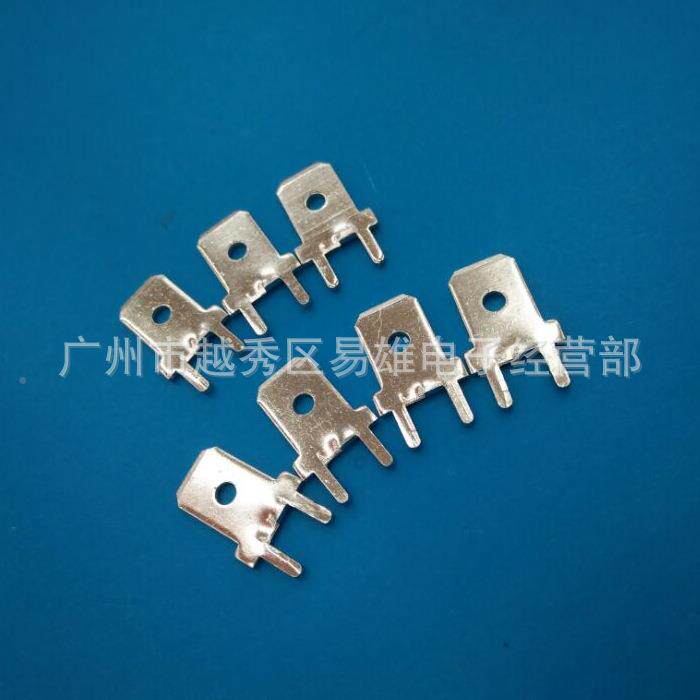 6.3接插件6./3带6.3带定定插位片0.8厚防倒焊脚插片250带防倒定50