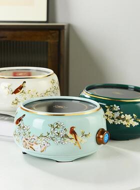 电陶炉迷你围23123小型喜上眉梢茶炉考炉炉套玻装多功能璃煮煮茶