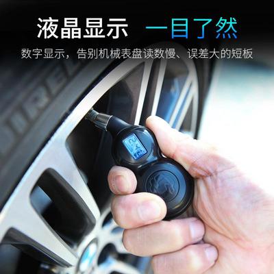 车胎可压无品牌/监测器高精度数显轮胎压力气压计电子字数式放气