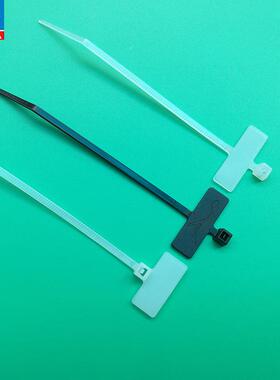 扎电脑线2.5*带100m标牌扎m白色自锁式环尼2.5*100m龙66材质铭保