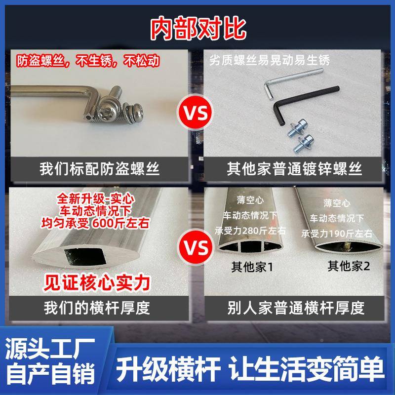 奥德赛艾力绅汽车不横杆行架车锈钢防盗防滑改装专用406顶原厂横