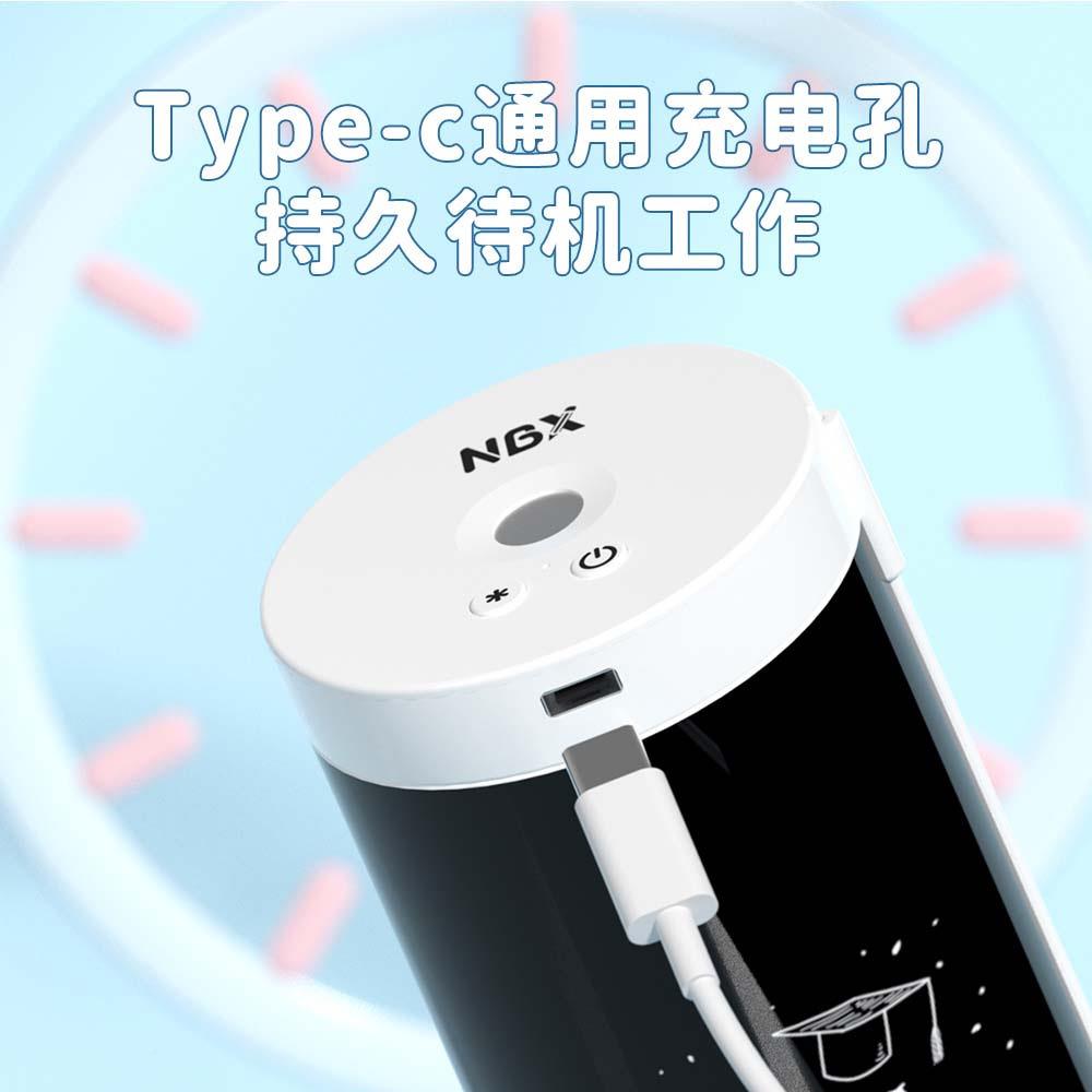 NBX指密码锁笔盒盒长续航小学生男款女智款纹铅笔计指纹算器能文