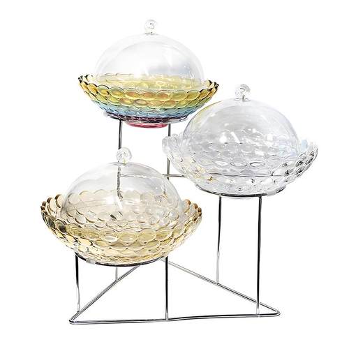 酒店早餐果餐厅凉摆件多菜层器皿自助水展示盘玻璃餐果F76SJ9S6盘