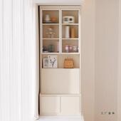 户奶风实油木飘窗柜梳妆台收纳卧DUM室置物柜小型靠墙一空体间定