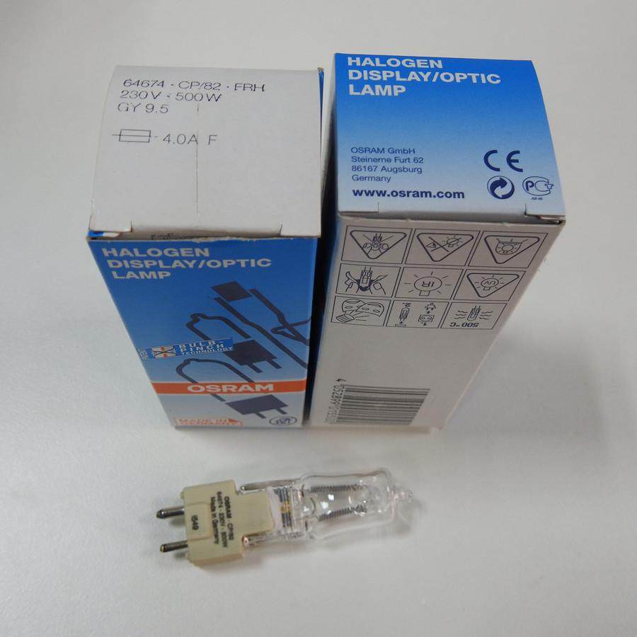 OSRAM64674欧司朗6467Y4CP/82FRH230V500WG.5舞台影视9用卤素灯泡