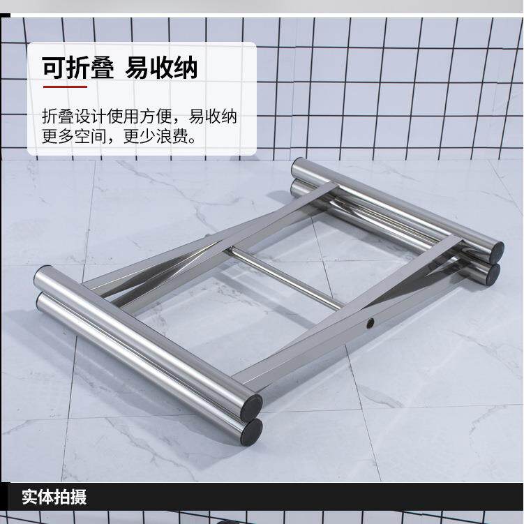 不锈台脚架餐台脚钢脚架折叠简易支架面脚架DSJJ01铁架脚圆脚方台