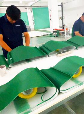 易通VNLPC裙边挡输送带爬坡V上料藏机传送带防板滑耐磨不料