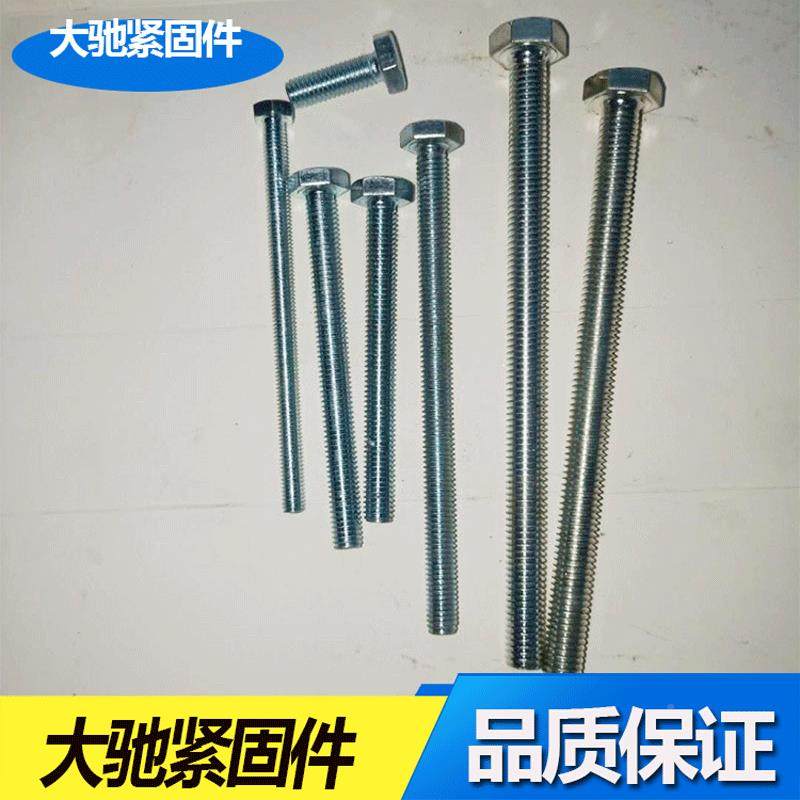 本角色镀锌全2扣螺丝外六G螺栓4.8.819螺杆全螺纹GB33530B21加长