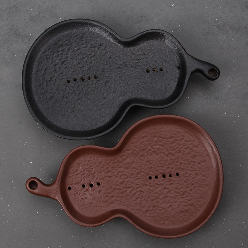 迷你家用储水干泡盘茶海干泡台托盘陶瓷葫芦功夫茶具小茶盘壶承