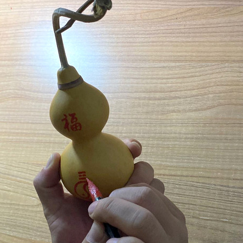 天然葫芦挂件自然吉祥开口葫芦朱砂葫芦邻居门对门对厕所冲窗摆件