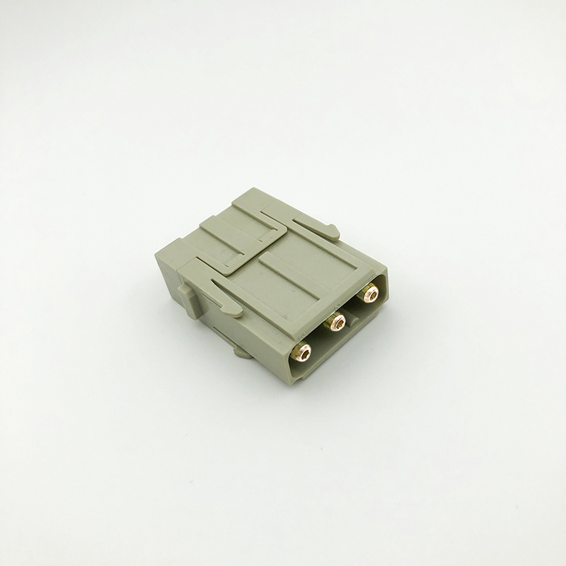 重载连接器3芯螺栓式组合模块HMK-003.1-MF 40A 690V 8KV气电一体