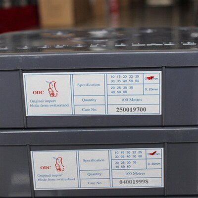 刮墨刀瑞士ODC原装刮刀0.3厚刮刀油墨刮刀片高速印刷机刮刀普票