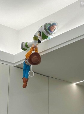 巴斯光年胡迪救援小摆件创意玩具总动员装饰新家客厅卧室布置套装