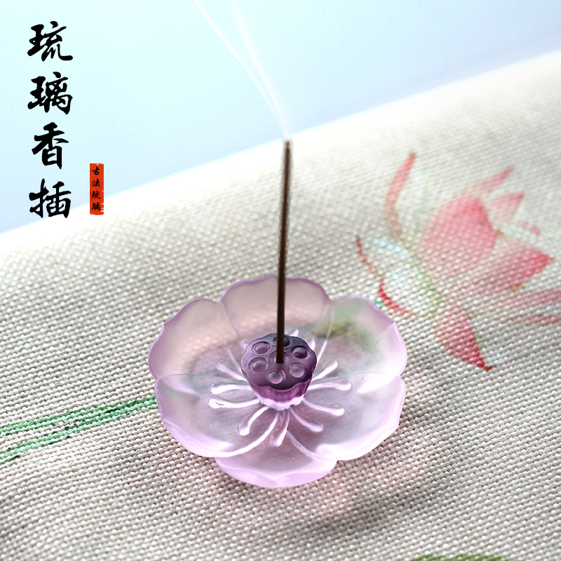 琉璃线香香插摆件家居客厅办公桌面茶室摆放熏香散香器茶具配件