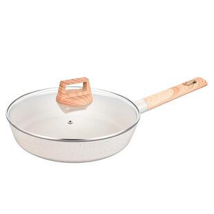 米欧式色汉白玉不锅粘铝无品牌/制复底货锅百煲汤锅麦饭石不粘锅