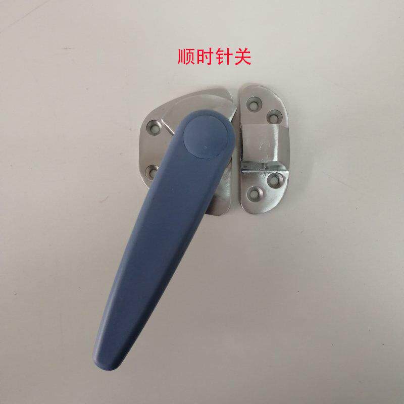 锈钢灰色不拉手无品牌/厨房蒸柜冰箱冷库锁连勾商用门厨具胶柄门