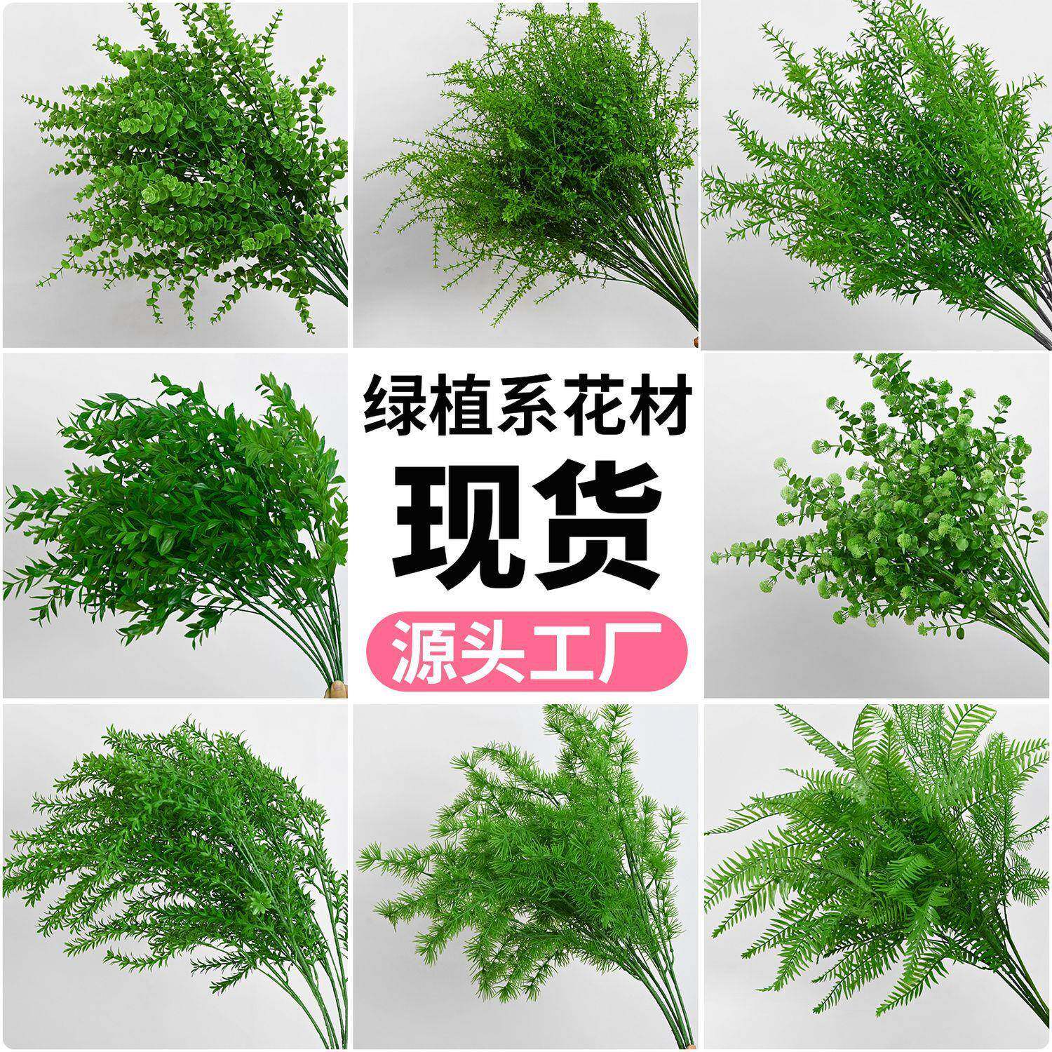 森系花绿色芦荀草绿厂家直供植龙须婚庆吊顶花装饰店酒草婚礼商场