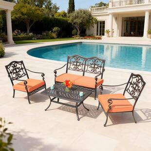 铝372户外沙发铸别庭院花露台阳光房园酒店客墅厅休闲铝艺沙发组