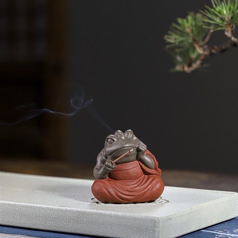 【蟾仙香插】紫砂茶宠摆件茶道茶玩精品香插可养精致茶生活,餐饮具,茶宠摆件,淘宝优惠券,粉丝福利购,淘宝优惠卷